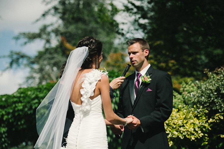 outdoor wedding ceremony in surrey bc