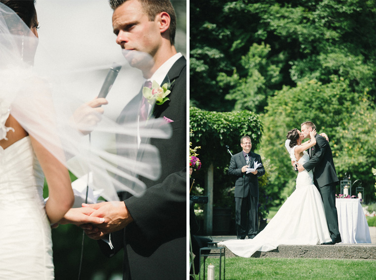 outdoor wedding ceremony in surrey bc