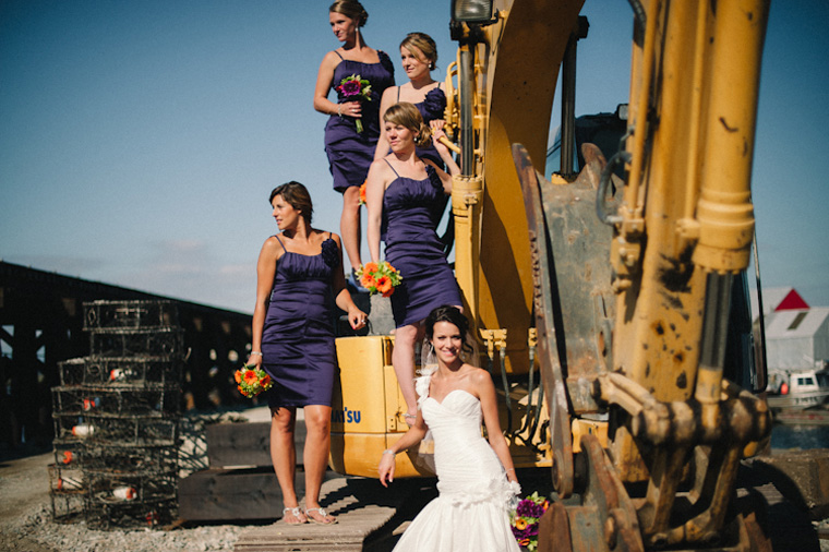 wedding picture at vancouver industrial park