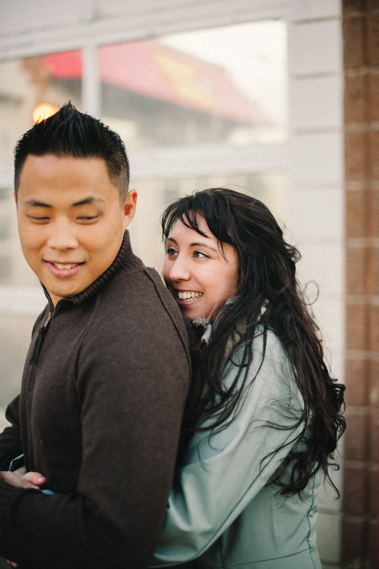 main street vancouver engagement session