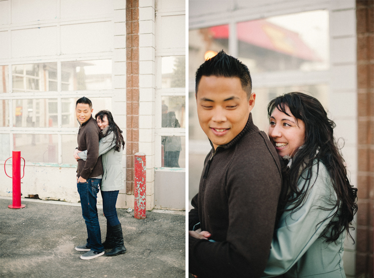main street vancouver engagement session