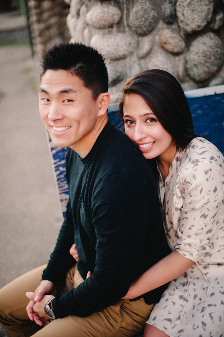granville island engagement portraits