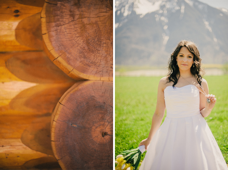 Rustic bride at fraser river lodge