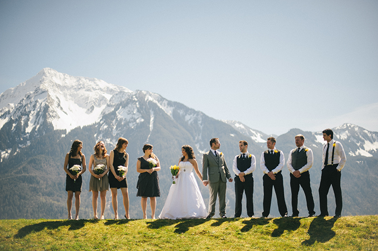 best fraser river lodge wedding party picture