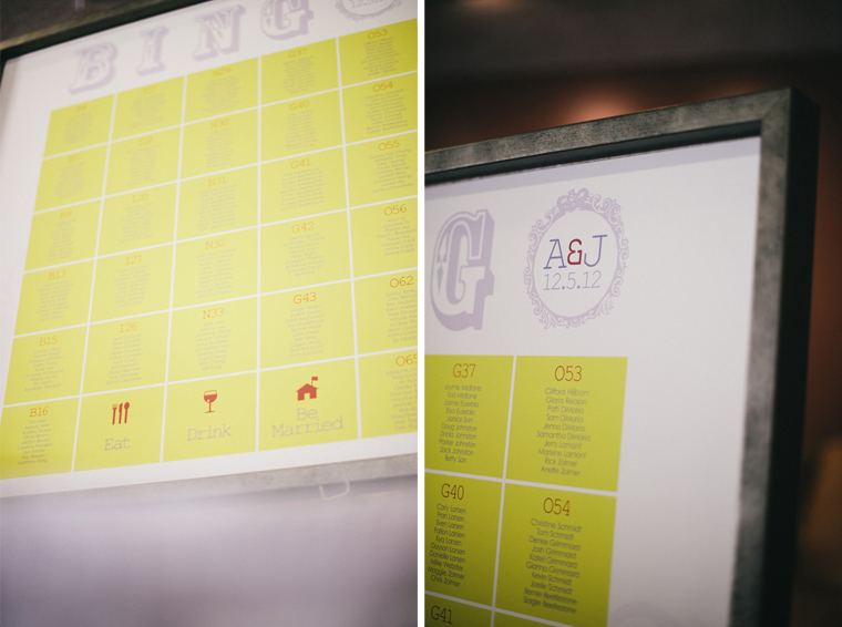 mad men theme wedding seating chart