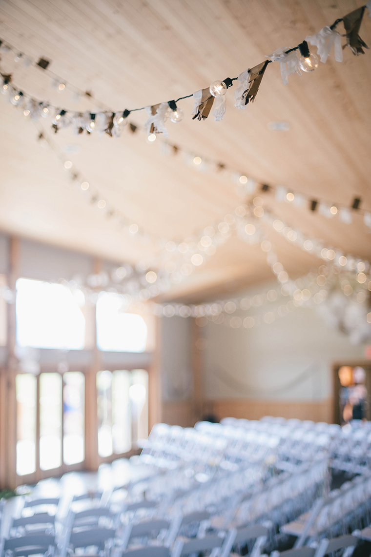 cafe lights wedding decor