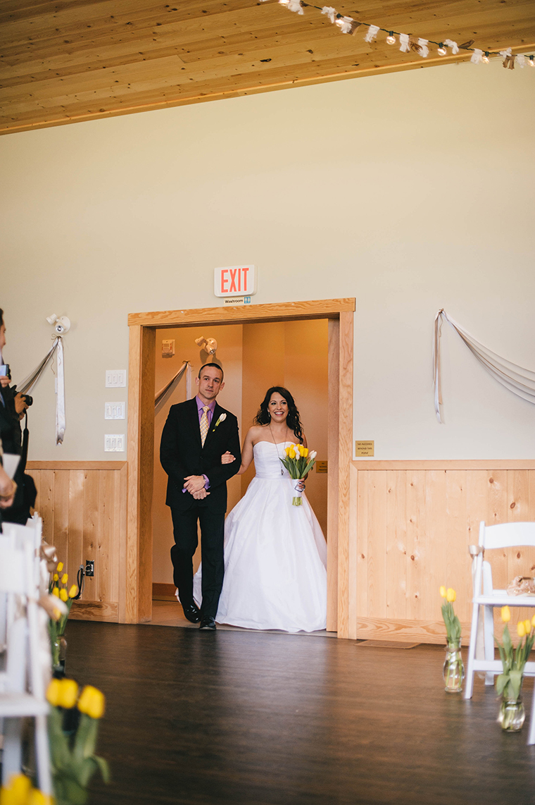 fraser river lodge indoor wedding ceremony