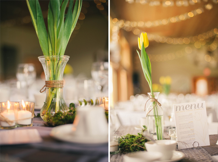 burlap wedding details at fraser river lodge