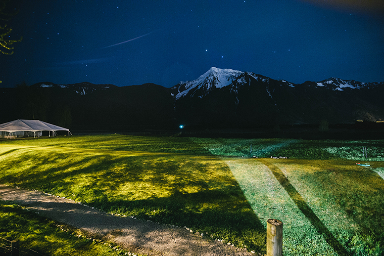 fraser river lodge at night