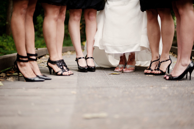 bridesmaid portrait at deer lake park in burnaby