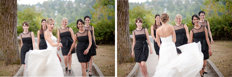 unique bridesmaid photos in vancouver
