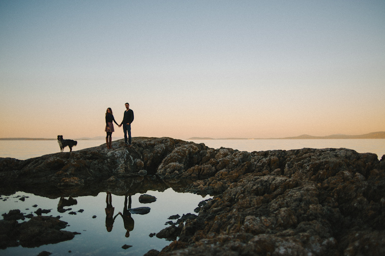 Arbutus Cove Engagement Portrait