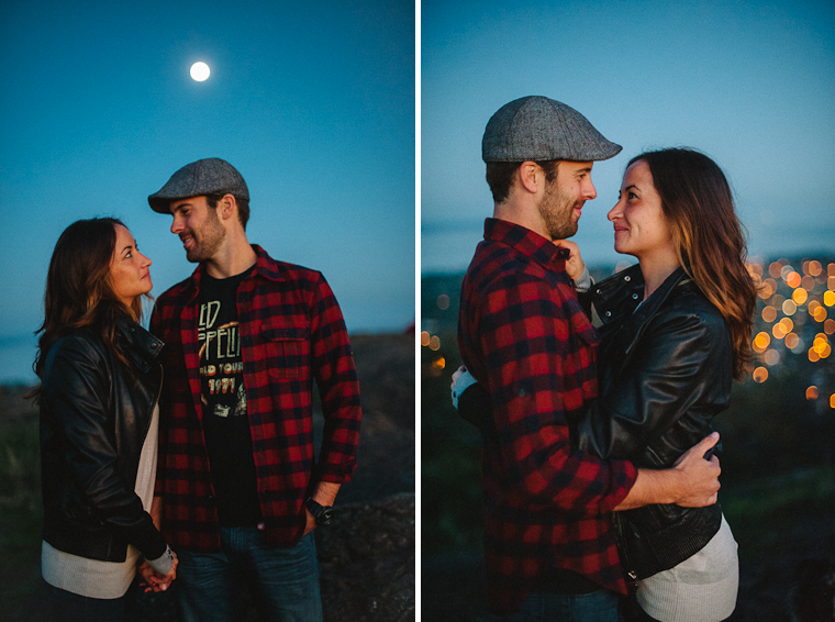 Sunset engagement pictures in victoria