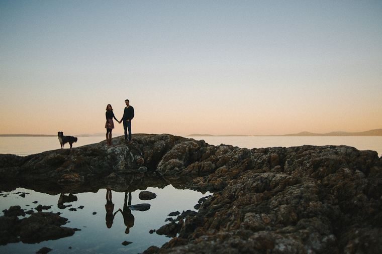 Unique Vancouver island engagement pictures