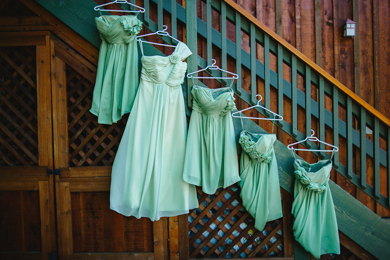 unique green bridesmaid dresses
