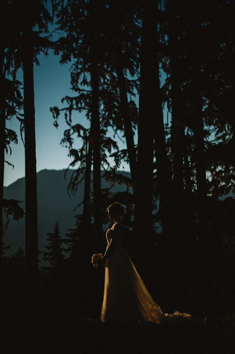 unique whistler wedding portrait of bride