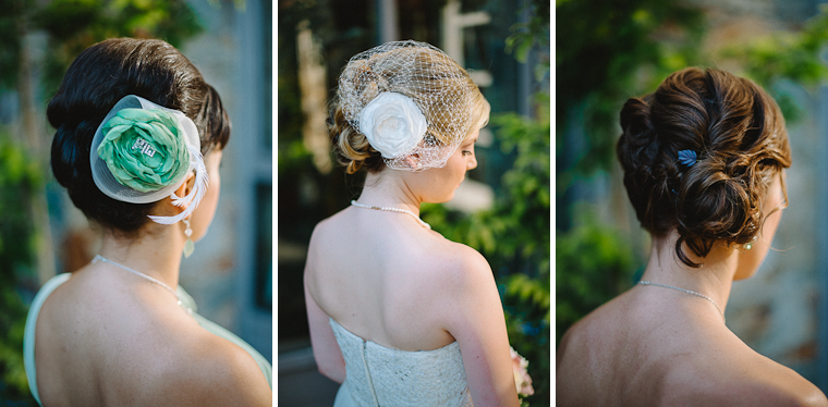 unique green wedding headpieces
