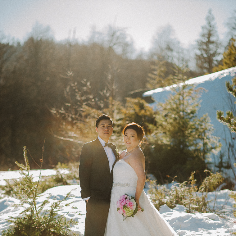 vancouver snow wedding
