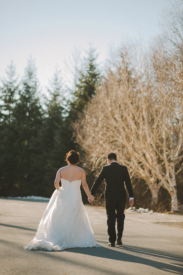 whistler winter wedding portrait
