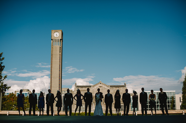 unique wedding party pose