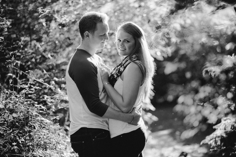vancouver sunset engagement portrait