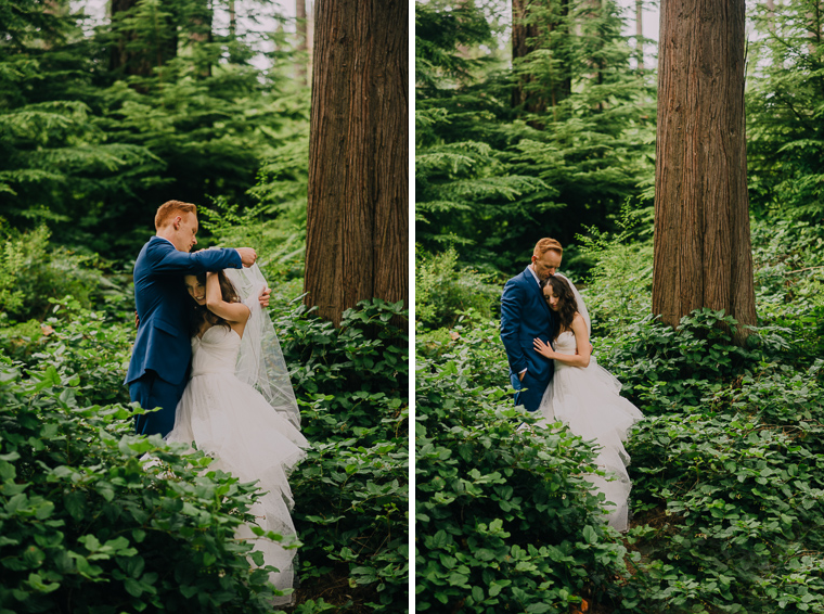 vancouver forest wedding