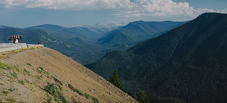 mountain top wedding portraits