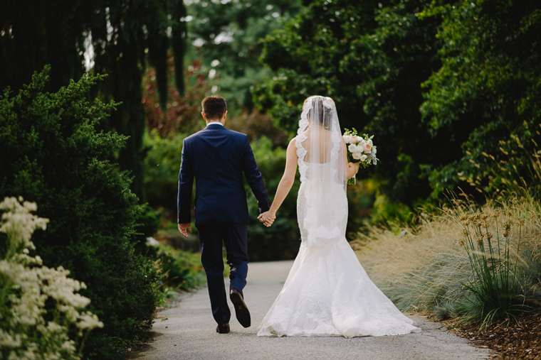 van dusen gardens wedding portraits