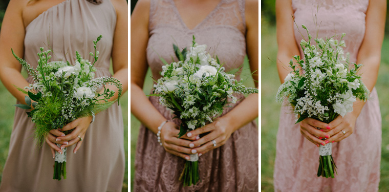unique creme bridesmaid dresses