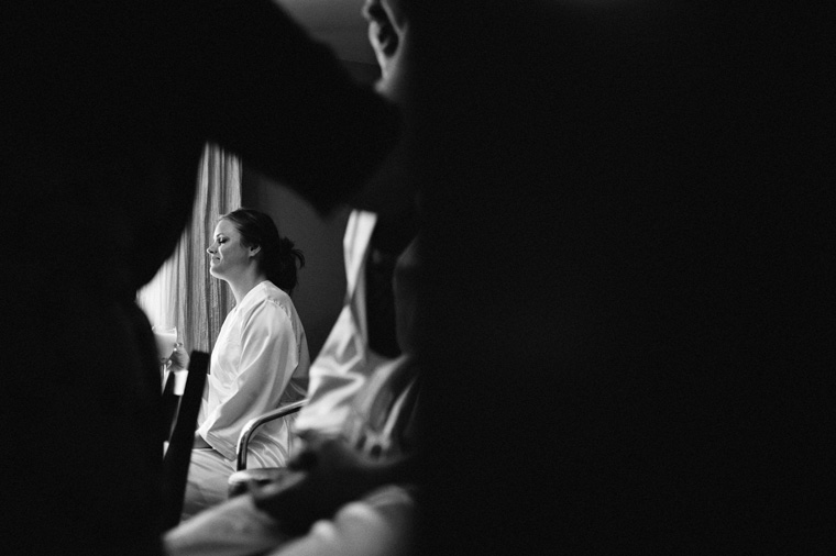 unique getting ready for wedding pictures