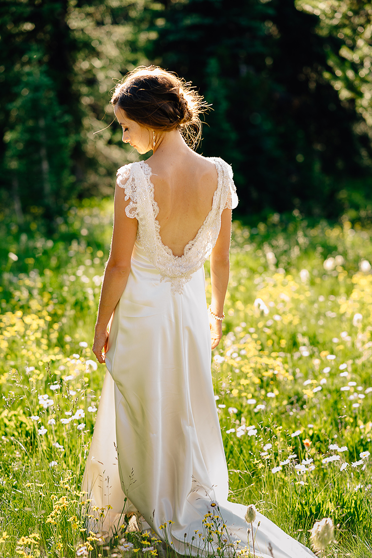 fine art bridal portrait in forest