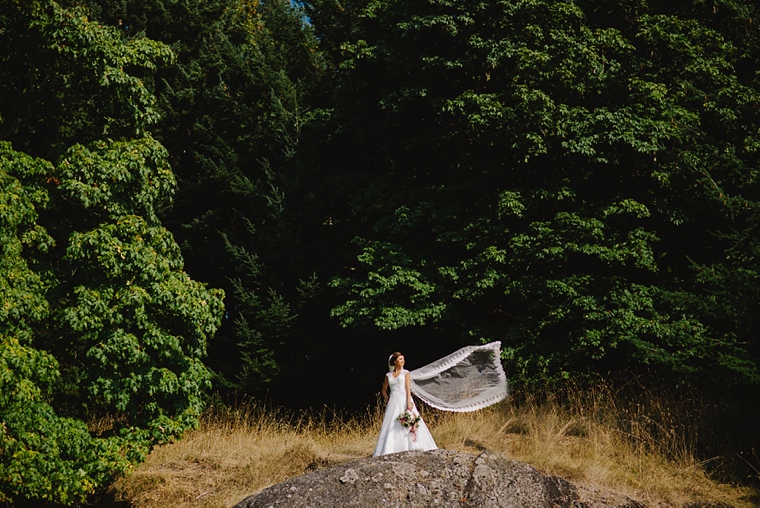 gulf island wedding portrait