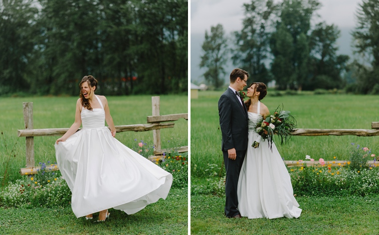 rustic abbotsford wedding portrait