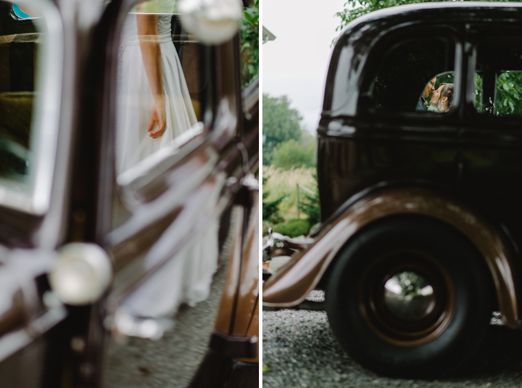 unique wedding pictures with classic car