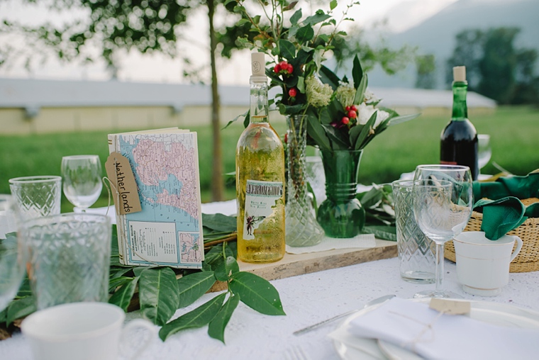 olive wedding decor