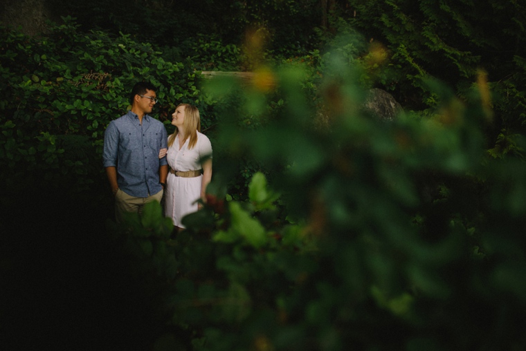 portrait in the forest in vancouver
