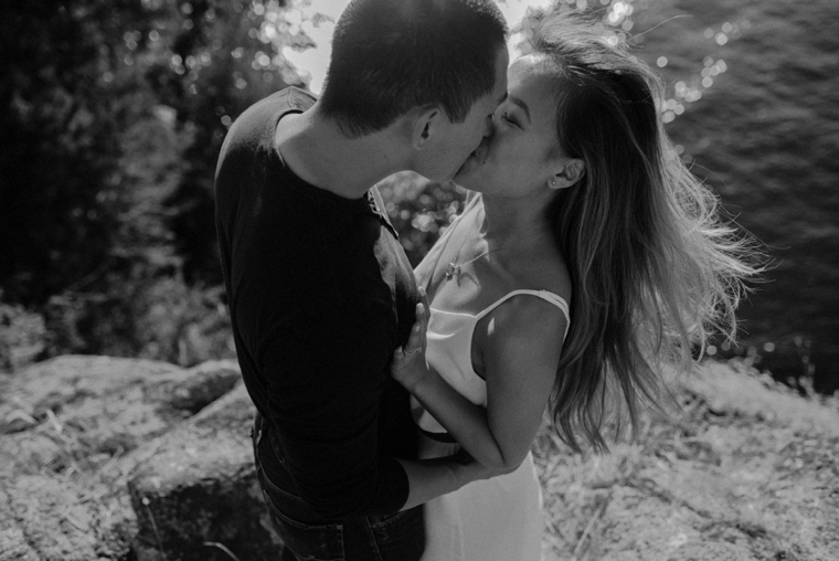 unique vancouver engagement portrait