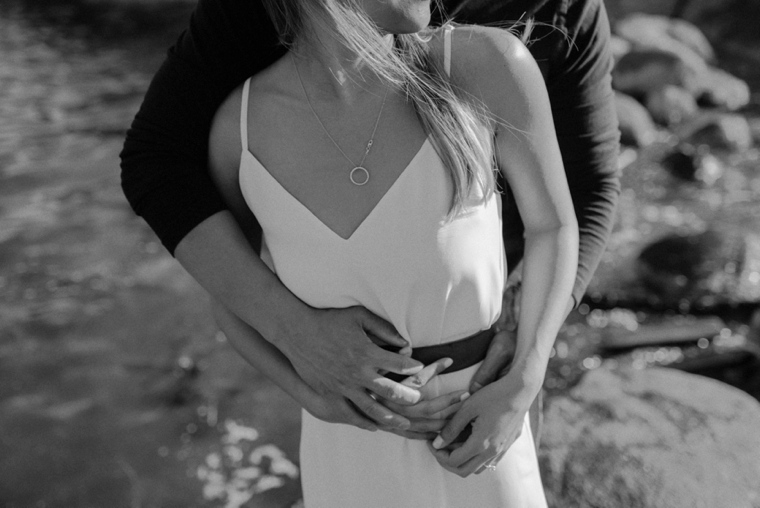 black and white vancouver engagement