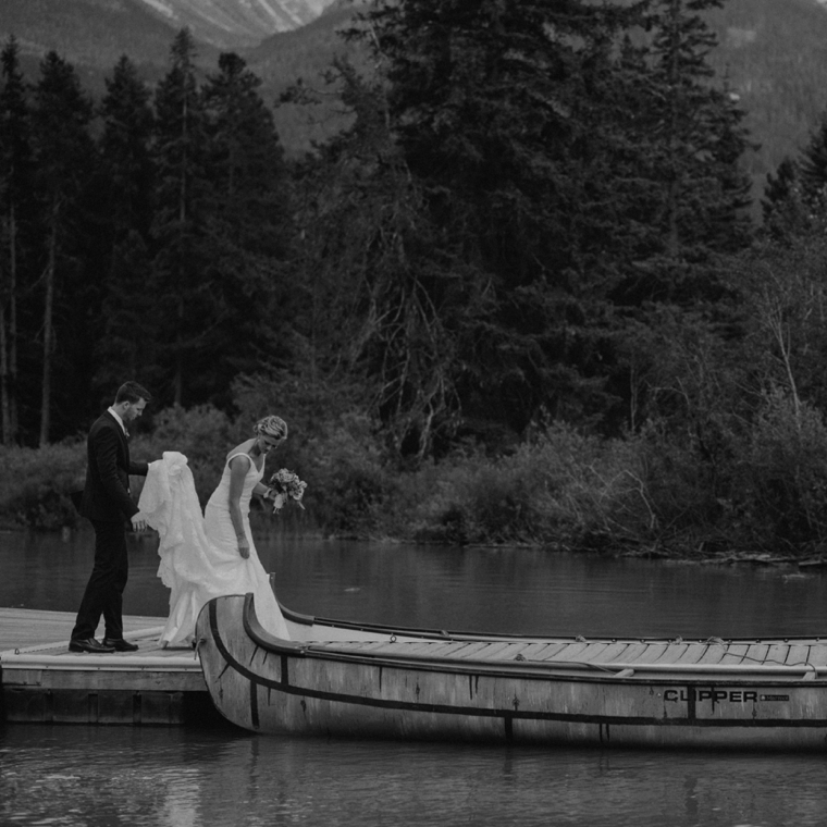 fine art lake wedding portrait