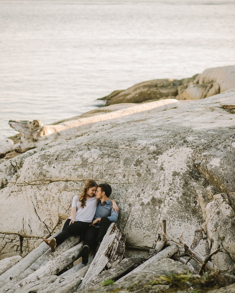 unique lighthouse park engagement session