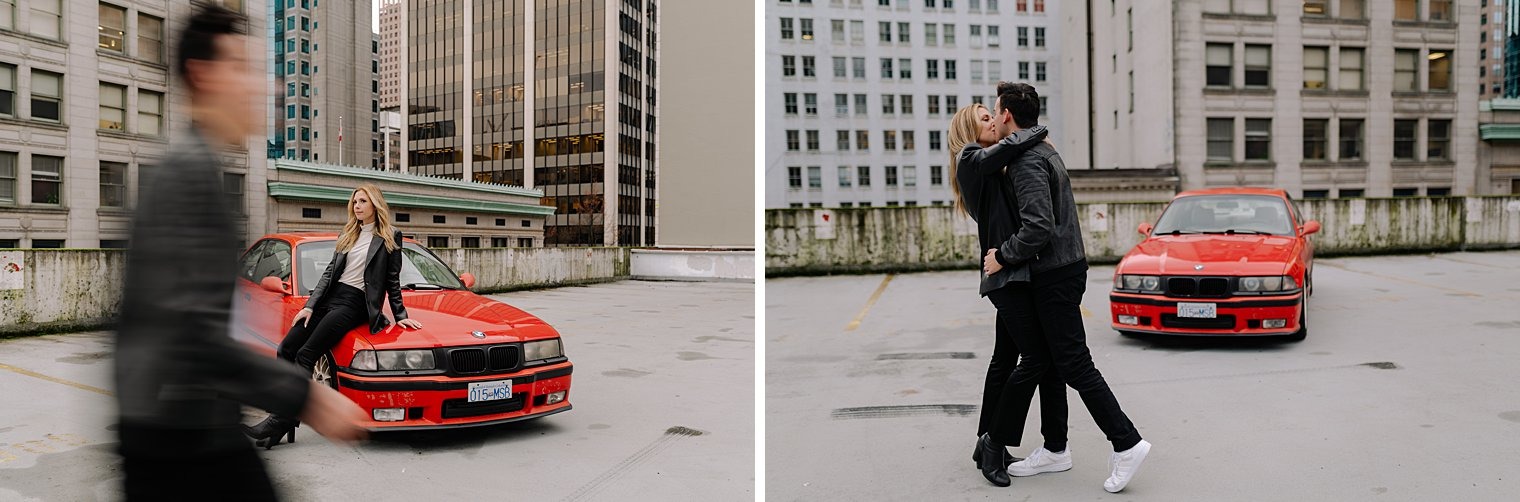 unique vancouver rooftop engagement