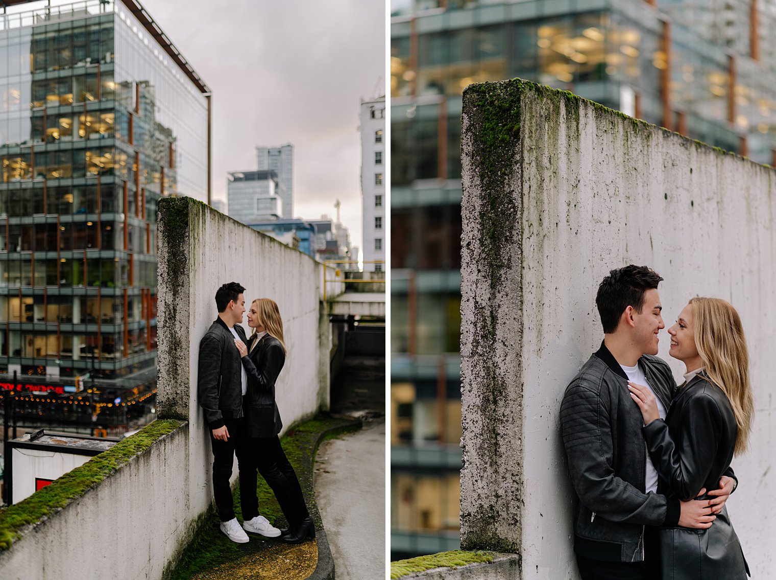 vancouver parkade engagement photos