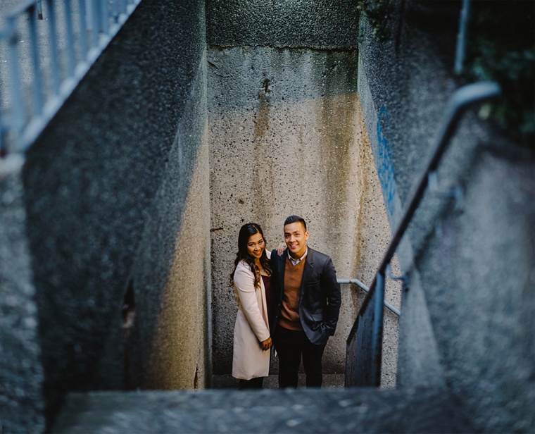 unique vancouver engagement portrait