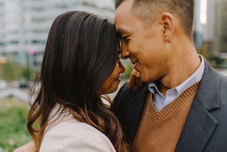 intimate vancouver engagement portraits