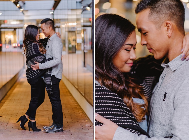 romantic gastown vancouver engagement photo