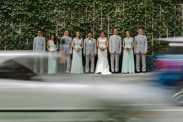 unique wedding party photo