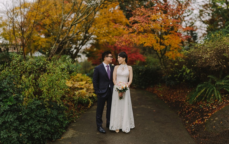 vancouver fall wedding photos
