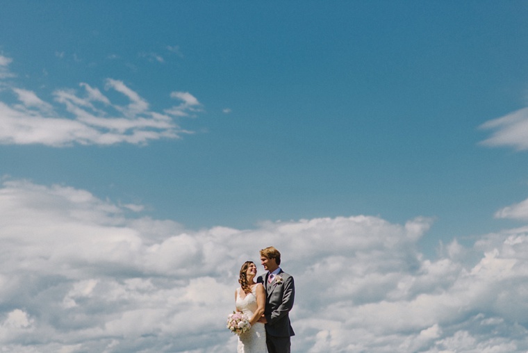 wedding portrait taken in harsh lighting