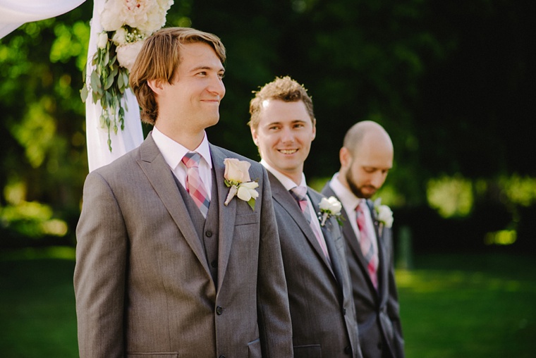 groom waiting for his bride