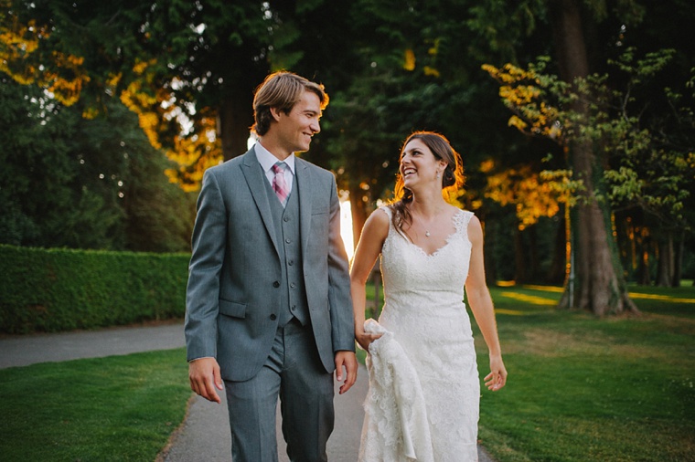 wedding portrait at a vancouver golf club